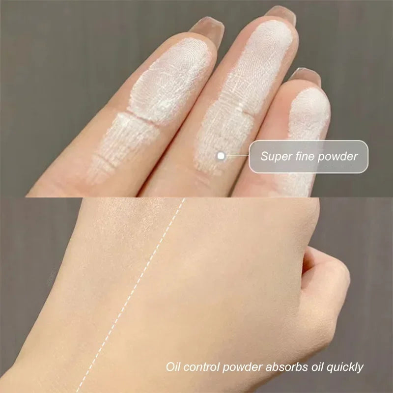 Poudre pressée transparente blanche – Illumine, contrôle de l’huile, anti-cernes, longue tenue, maquillage naturel du visage, poudre fixante, waterproof, cosmétique
