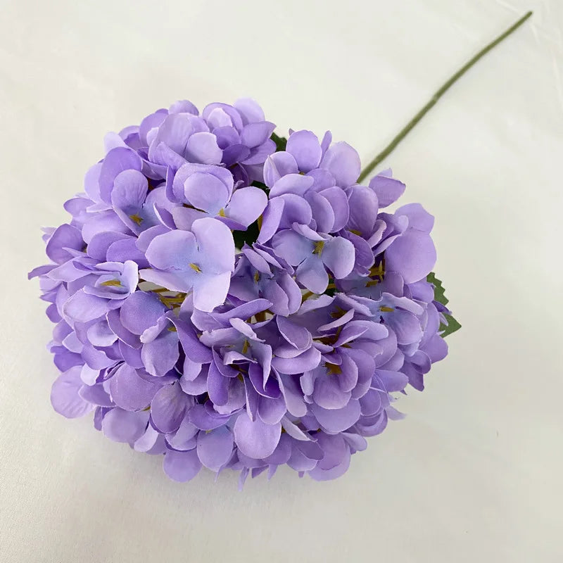 58CM Artificial Hydrangea Bouquet – Realistic Silk Flowers for Home & Wedding Décor