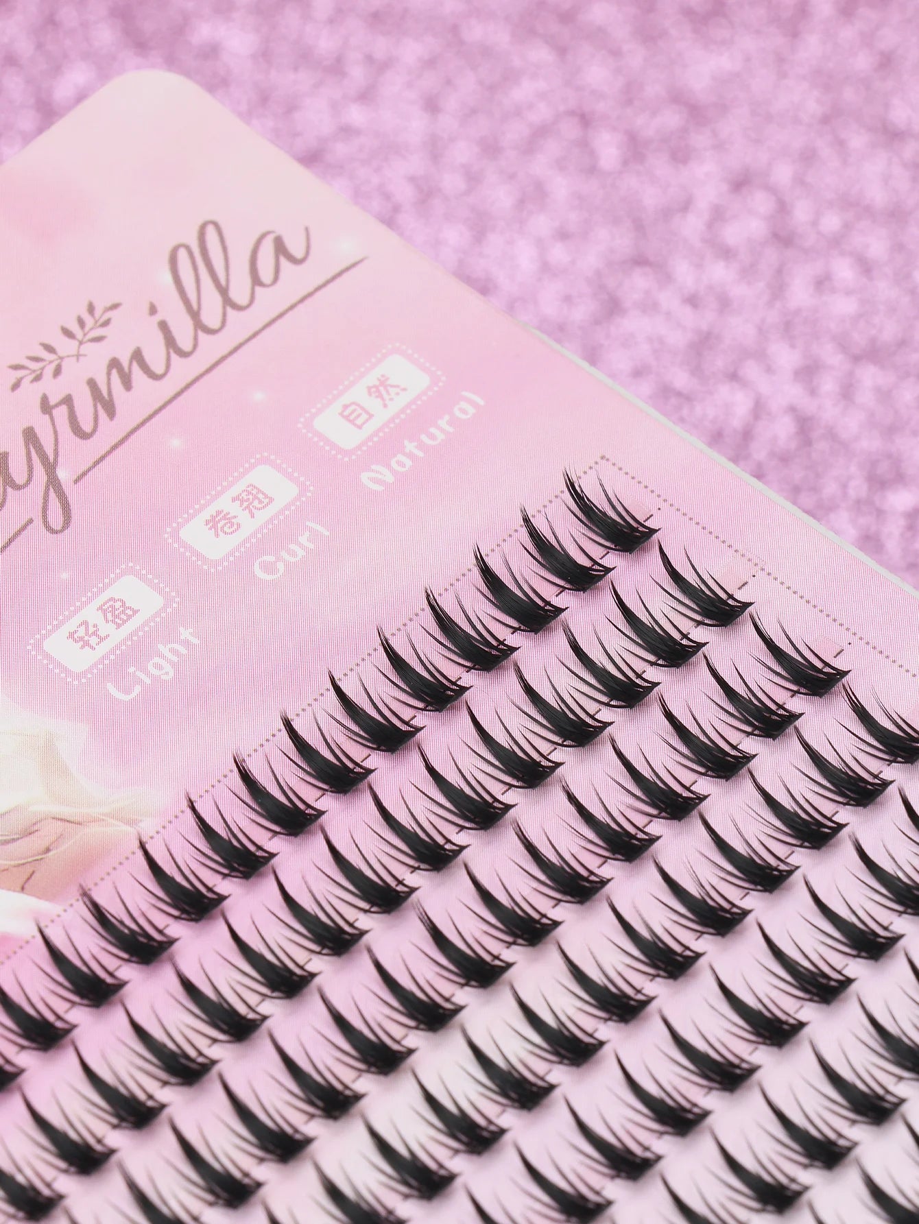 160 grappes de cils – Pour fête, travail ou réunion quotidienne, faux cils naturels – Cils DIY en grappes, Cat Eye 3D, cils en vison style manga