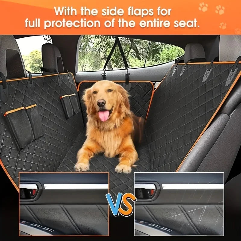 Waterproof Dog Car Seat Cover – Scratch-Resistant Pet Hammock Protector