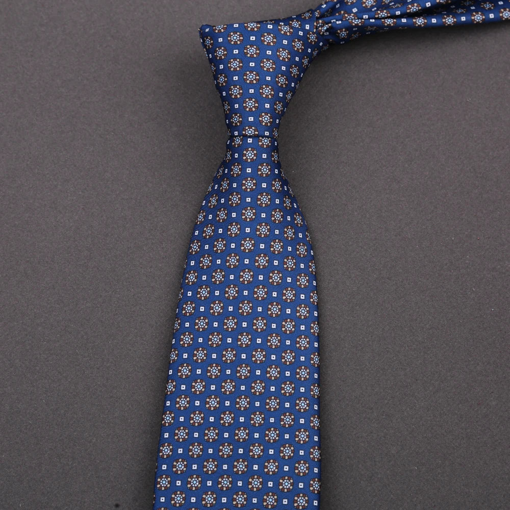 « Cravate Homme 8 cm – Imprimé Paisley & Floral »