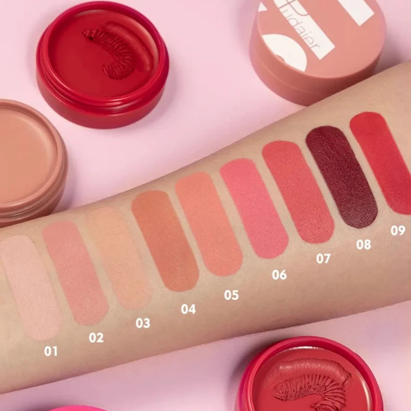 Nouveau set de blush 9 couleurs – Palette pêche, pigments minéraux pour joues, poudre de maquillage – Contour professionnel et blush rose