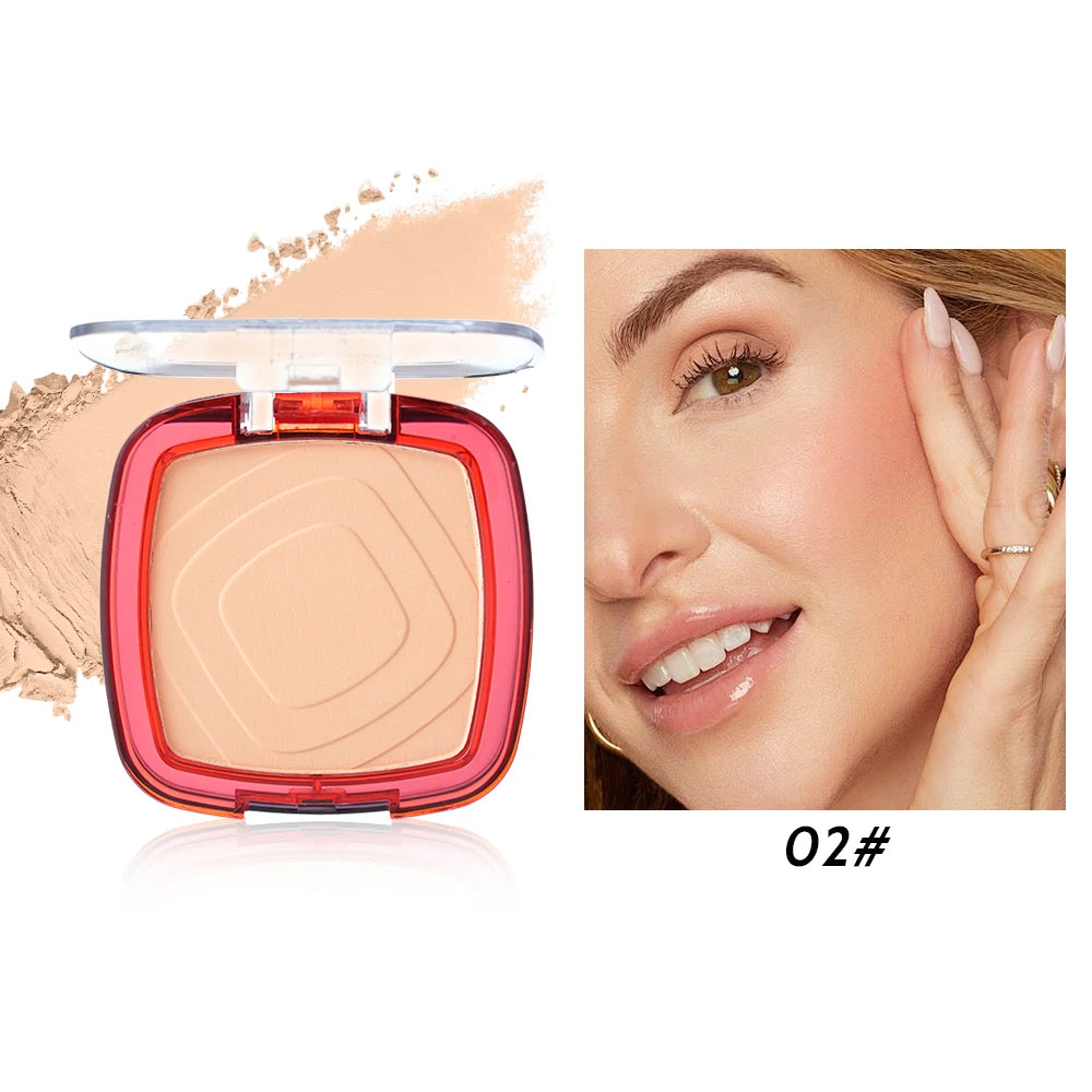 Poudre pressée matte waterproof – Couvrance totale, contrôle de l’huile, fond de teint léger 24 h, longue tenue, finition sans effet masque