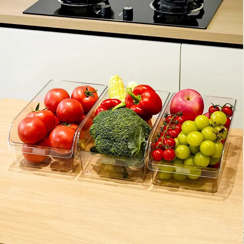 Large-Capacity Refrigerator Storage Box – Pull-Out Kitchen Organizer