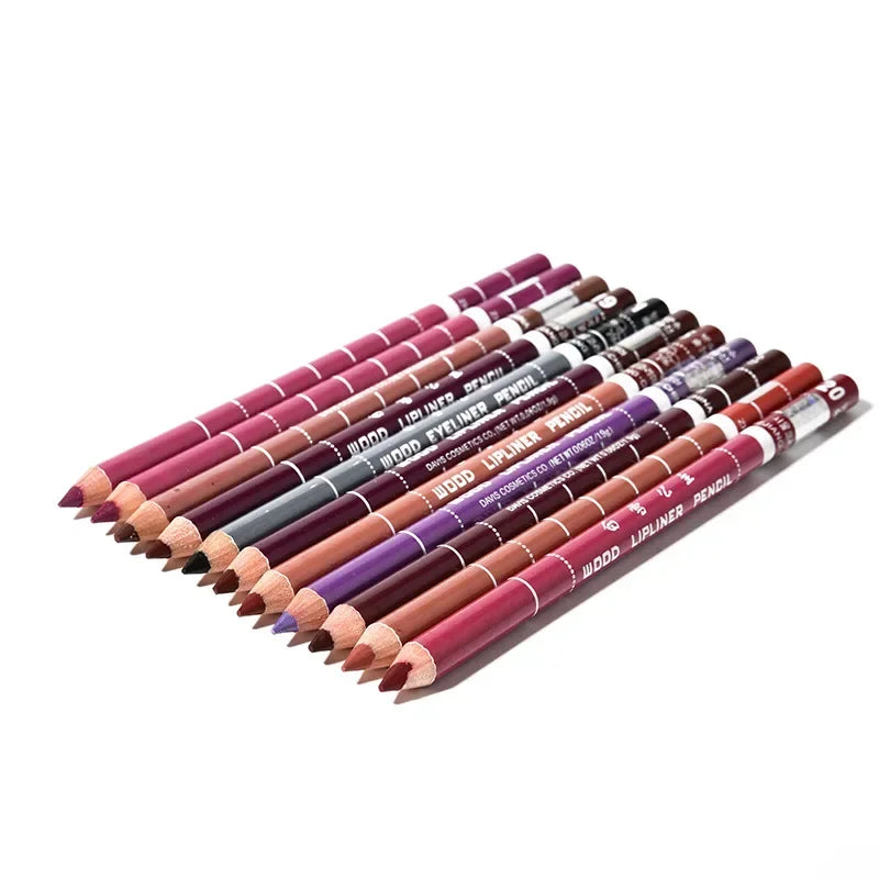 Crayons à Lèvres Professionnels en Bois 28 Couleurs – Waterproof, Doux et Charmant, Longue Tenue, Maquillage pour Femmes