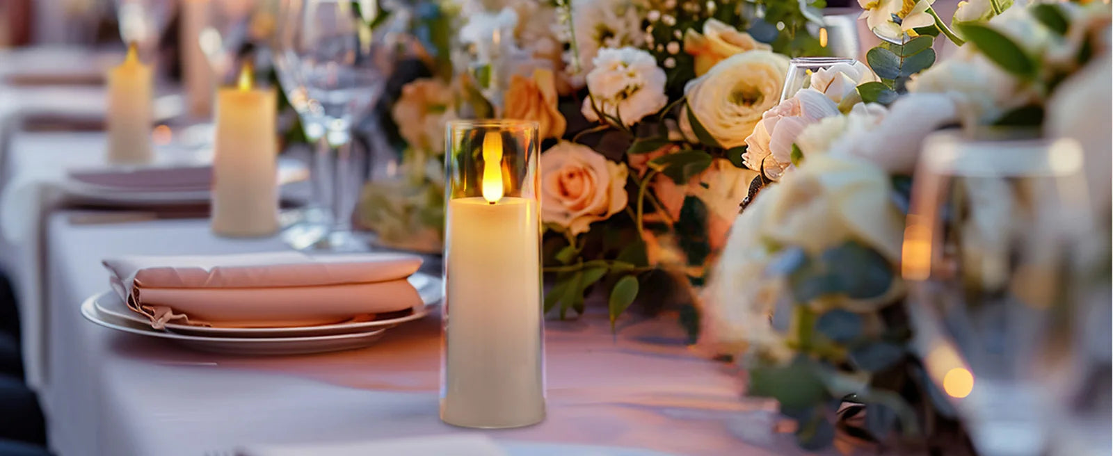 LED Flameless Tea Light Candles (6–90 PCS) – Flickering Acrylic Cup Candles for Weddings & Events