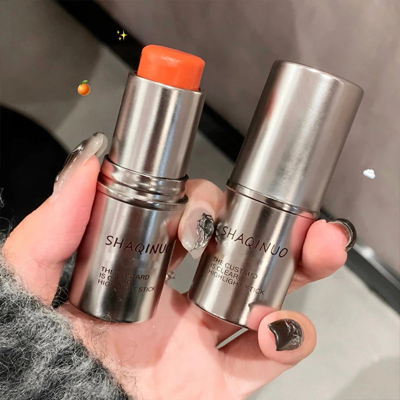 Stick Blush— Texture Crème Hydratante et Brillante, Maquillage Coréen, Effet Lumineux et Naturel pour les Joues