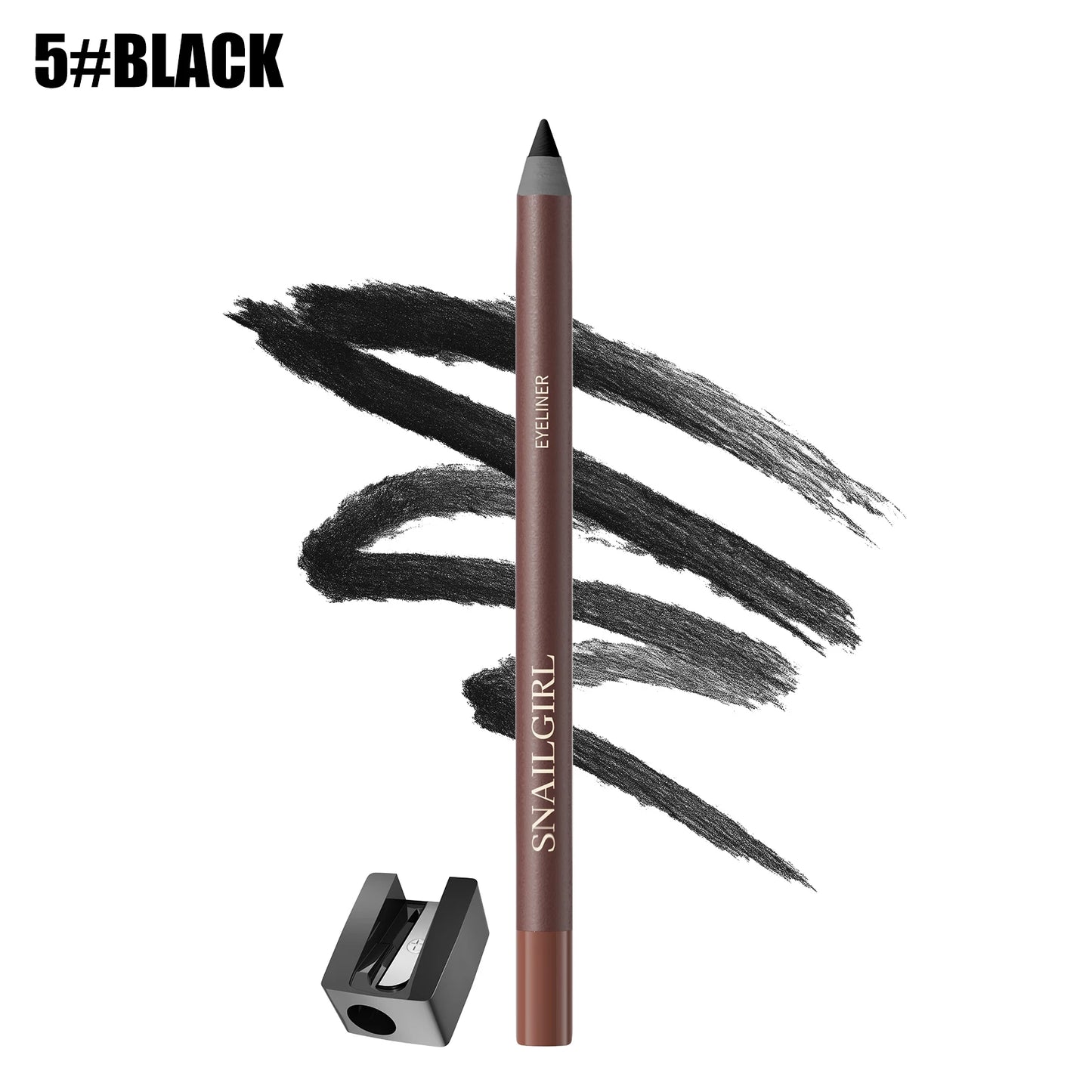 Crayon eyeliner, résistant à l'eau et à la transpiration, longue tenue et sans bavure, avec recharge dure.