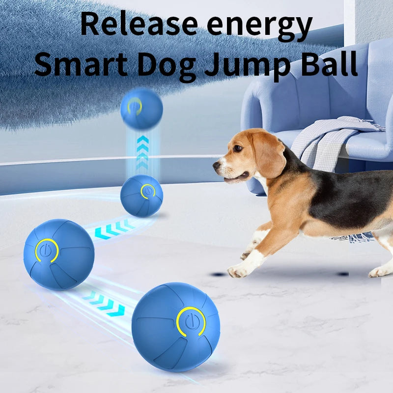 Smart Automatic Rolling Dog Ball – USB Rechargeable Interactive Pet Toy