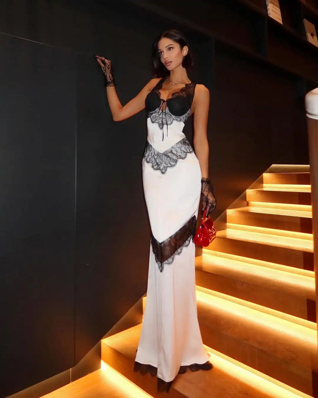 Robe Maxi Sexy Dentelle & Dos Nu