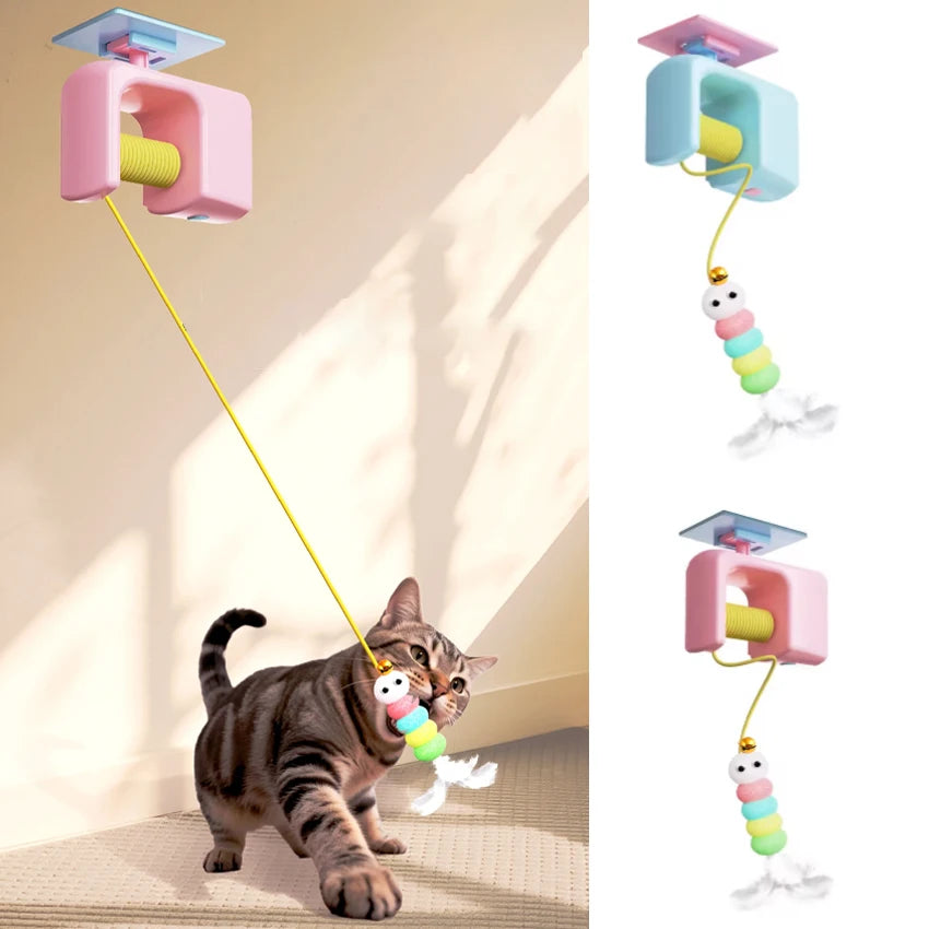 Rechargeable Interactive Flying Bird Cat Toy – Automatic Hanging Door Teaser