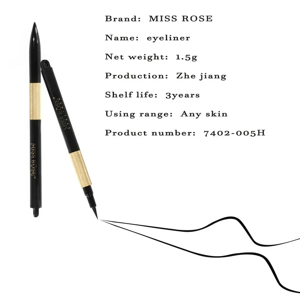 Eyeliner Noir — naturel, longue tenue, facile à appliquer, waterproof, anti-bavures, séchage rapide, fini mat, stylo liquide