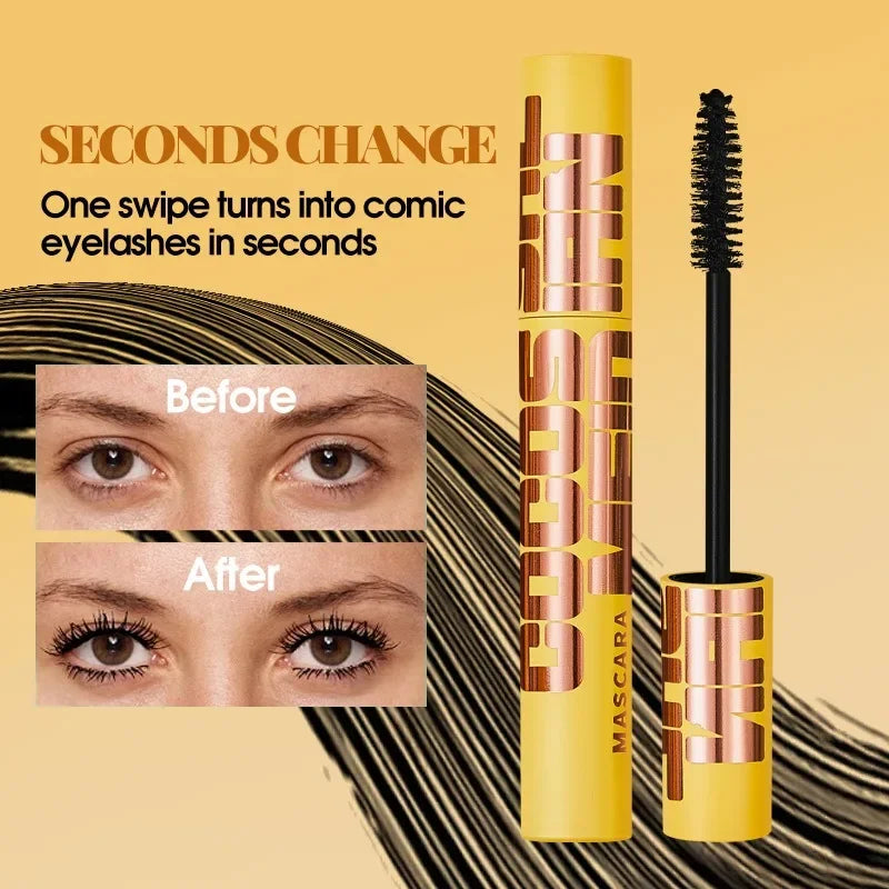 Mascara volumisant allongeant recourbant waterproof anti-bavure cils noirs intense professionnel incontournable