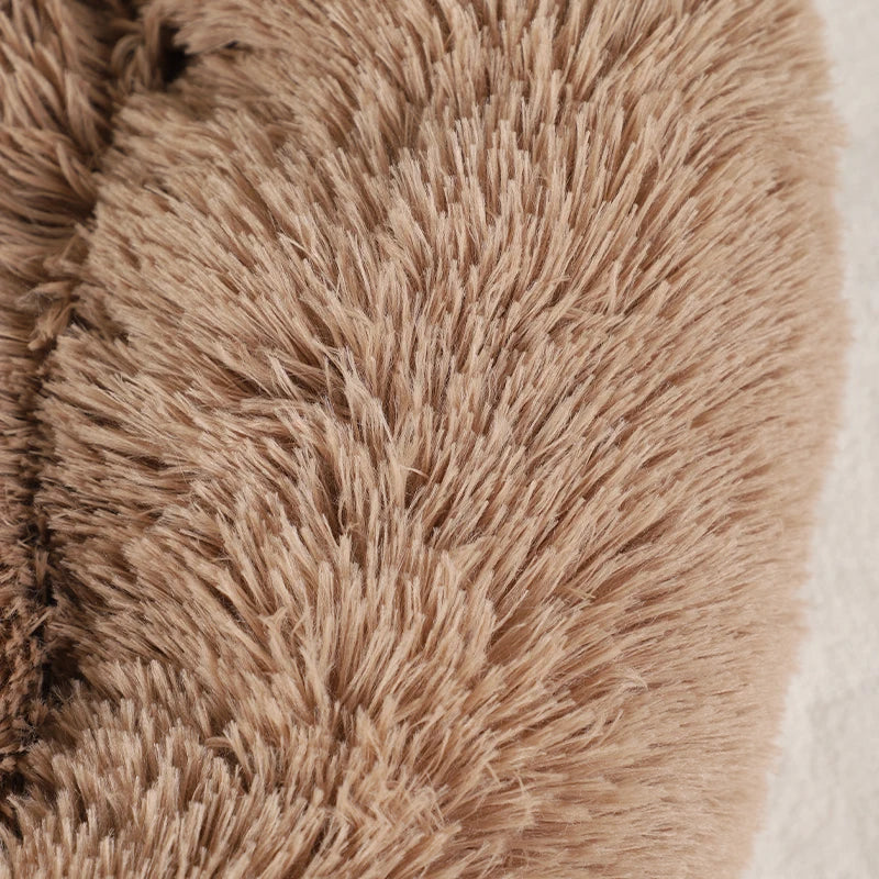 Fluffy Plush Pet Bed – Warm Sofa Bed for Dogs & Cats