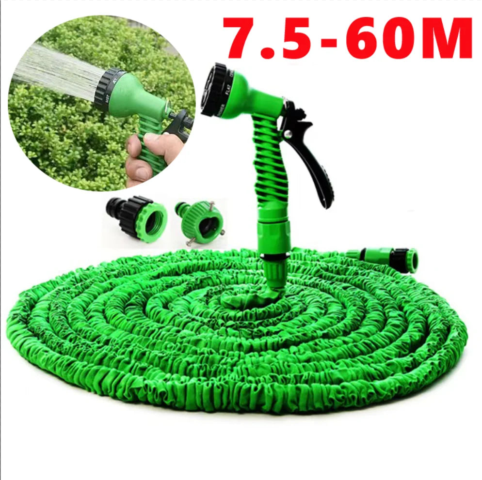 Expandable Magic Garden Hose – Flexible Water Hose with 7-Function Spray Gun