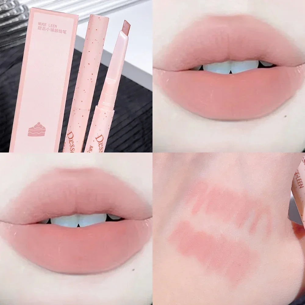 Crayon à Lèvres Milk Mat – Lisse, Waterproof, Longue Tenue, Contour 3D, Teintes Nude et Rose, Maquillage des Lèvres