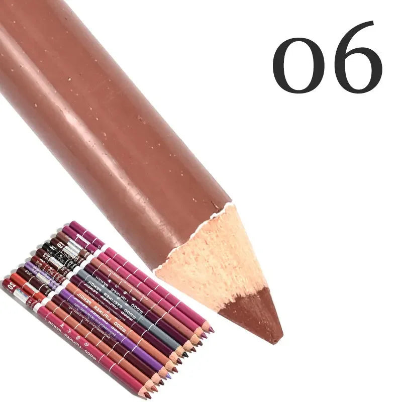 Set 28 Couleurs Crayons à Lèvres Waterproof – Mat, Teintes Nude et Rouge, Longue Tenue, Anti-Transfert, Maquillage des Lèvres pour Femmes, Fête