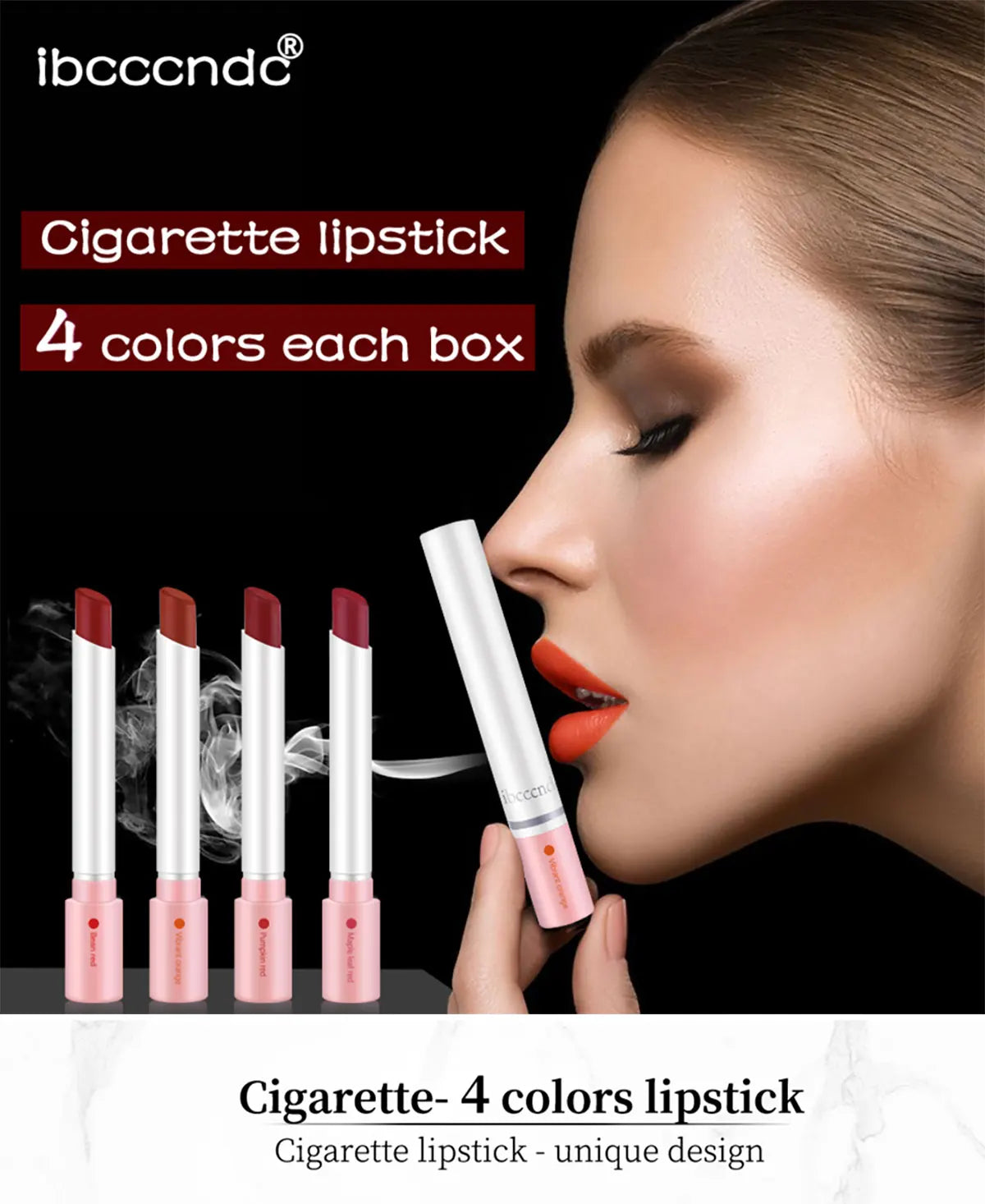 Set 4 Pièces Rouge à Lèvres Waterproof – Longue Tenue, Fini Mat Transparent, Cadeau Idéal Saint-Valentin