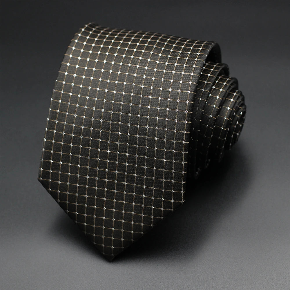 Cravate Homme Fantaisie – Motifs Floraux et Pois en Bleu, Rouge et Jaune, pour Affaires, Mariage et Cadeau Formelle