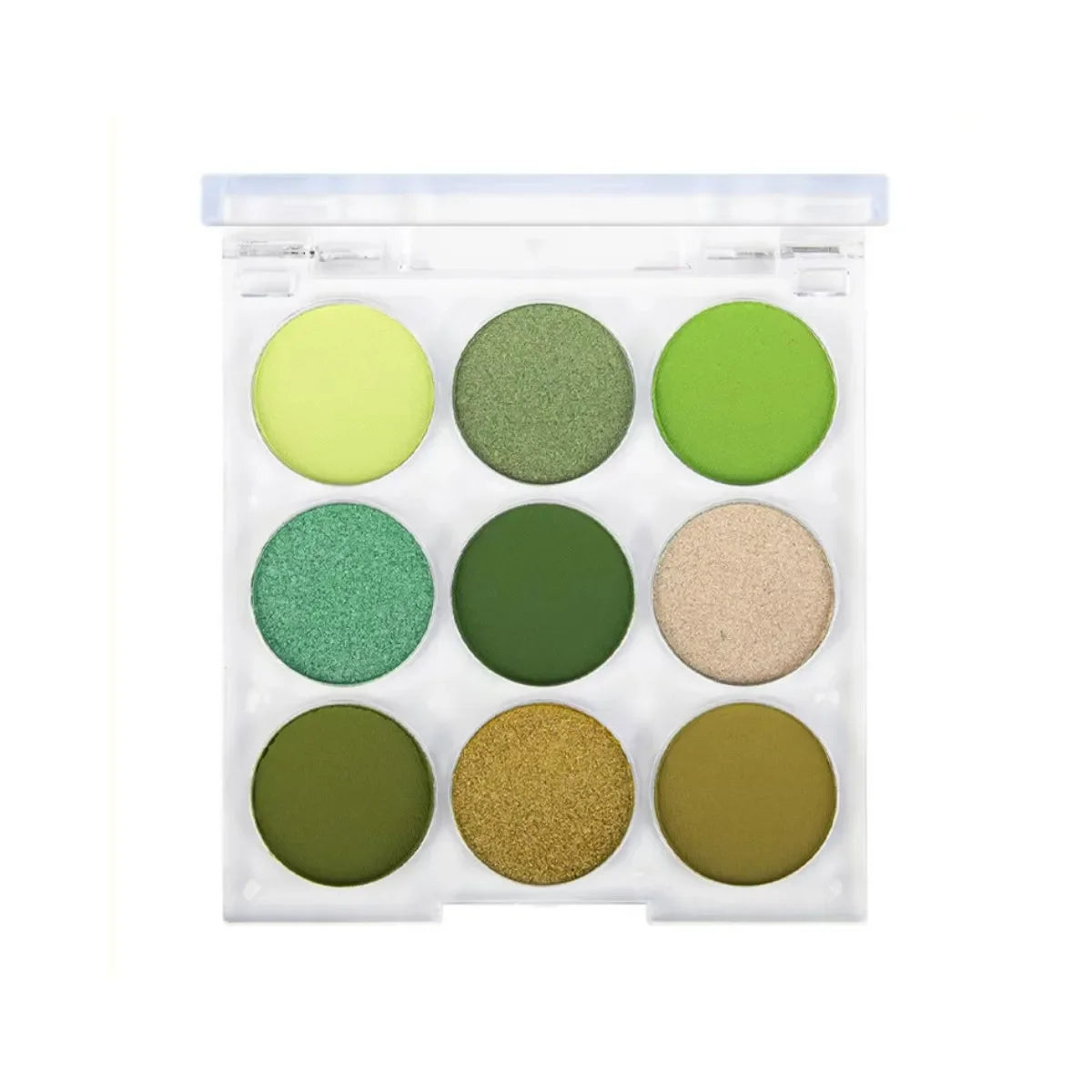Palette fards à paupières 9 couleurs, été, nacré et mat, paillettes fines, longue tenue, maquillage yeux séduisant