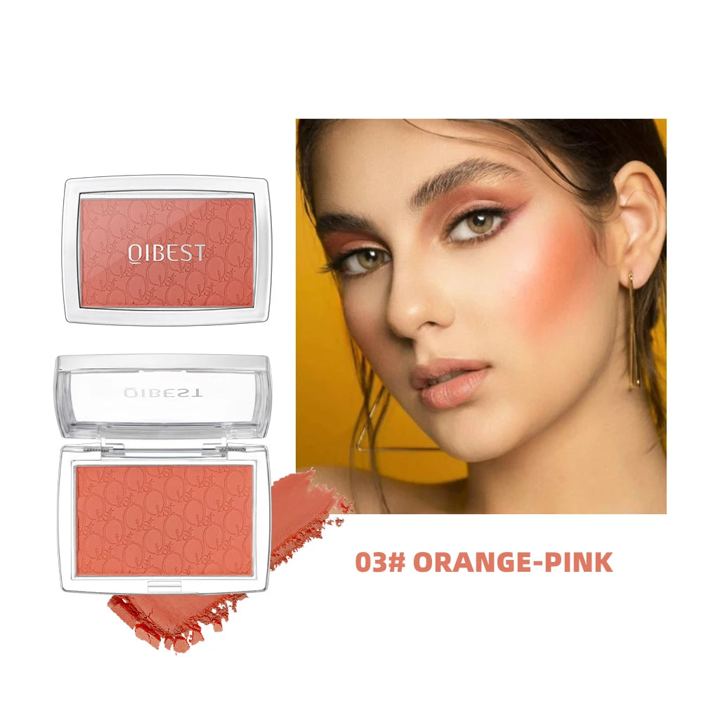Nouveau Fard à Joues  Relief — Palette de Blush Teint Pêche, Rose et Orange, Effet Bonne Mine, Longue Tenue, Illuminateur et Contour Visage