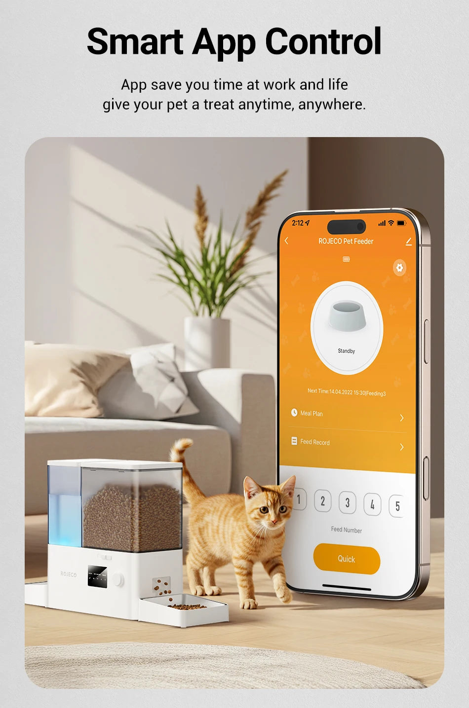 8.5L Smart Automatic Pet Feeder & Gravity Water Dispenser – Wi-Fi Food Station