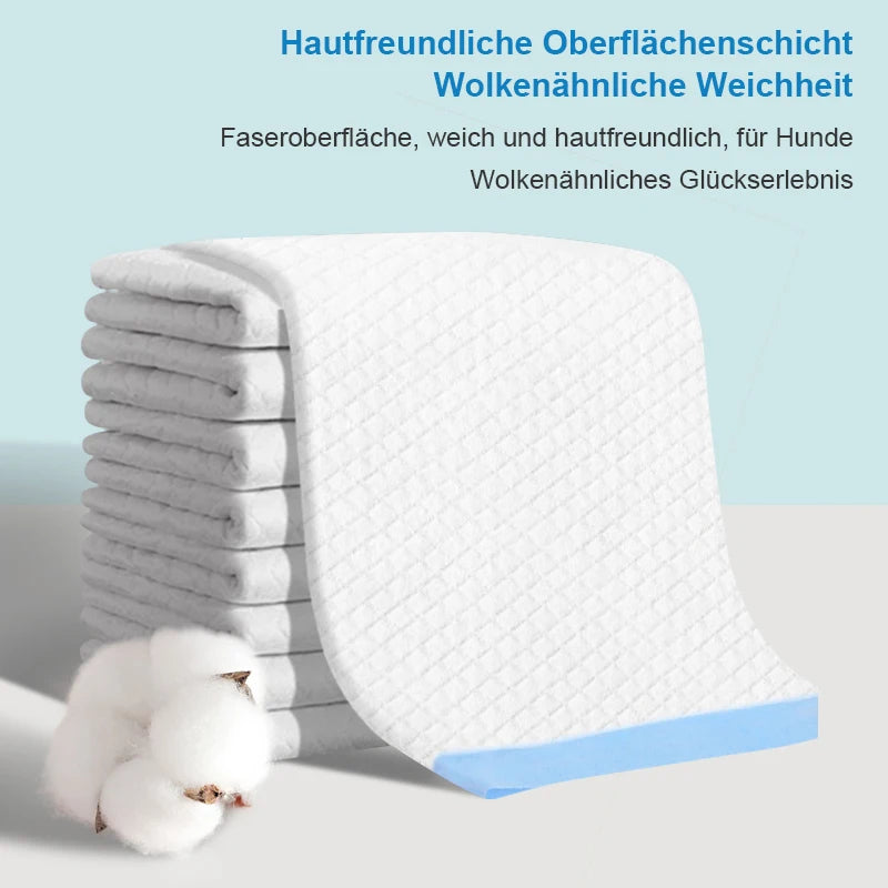 100PCS Super Absorbent Pet Training Pads – Quick-Dry Disposable Pee Pads