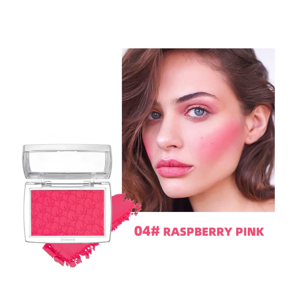 Palette de Blush Monochrome — Teinte Naturelle pour Joues, Poudre Blush, Maquillage Visage, Fini Mat, Rouge Pêche, Palette pour Contouring