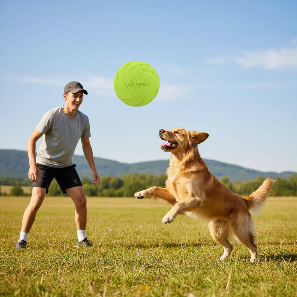 Bite-resistant Dog Flying Disc – Interactive Training & Fetch Toy