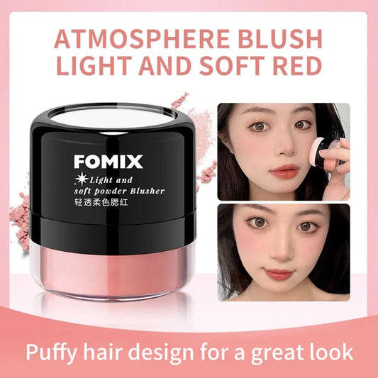 Blush Poudre Libre Coussin d’Air — Haute Tenue, Haute Pigmentation, Texture Douce et Brumeuse, Fini Mat, Couleurs Naturelles pour Joues