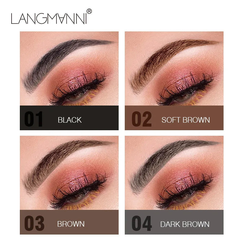 Crayon sourcils double embout rotatif 1,5 mm waterproof avec brosse