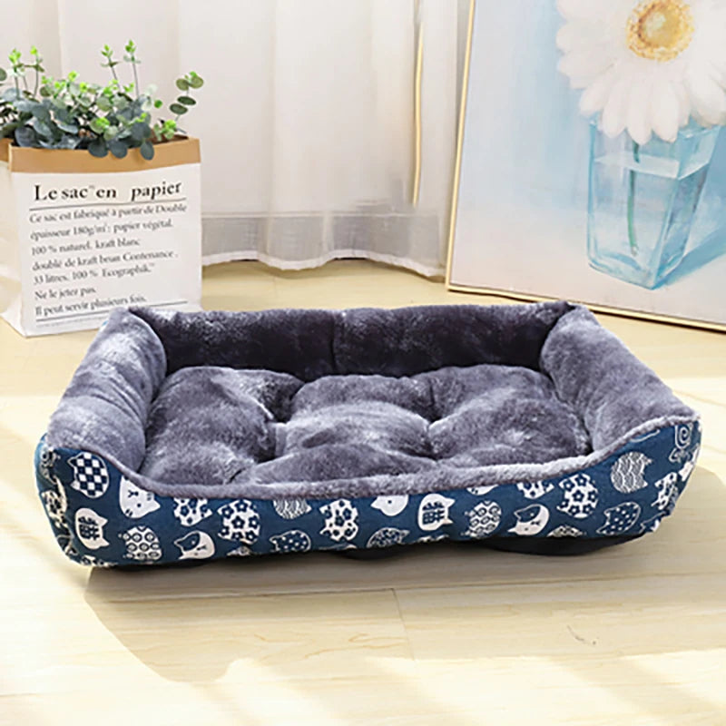 Plush Pet Sofa Bed – Warm Cushion Mat for Dogs & Cats