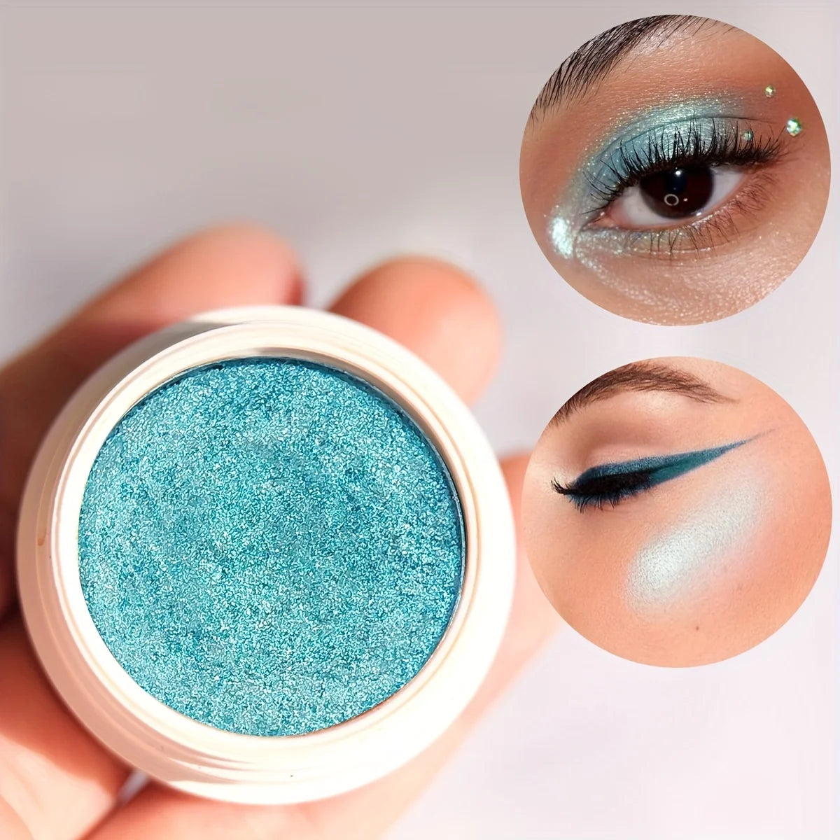 Ombre à paupières pailletée caméléon, enlumineur nacré mono-teinte, maquillage illuminateur puissant, outils de maquillage scintillants pour les yeux