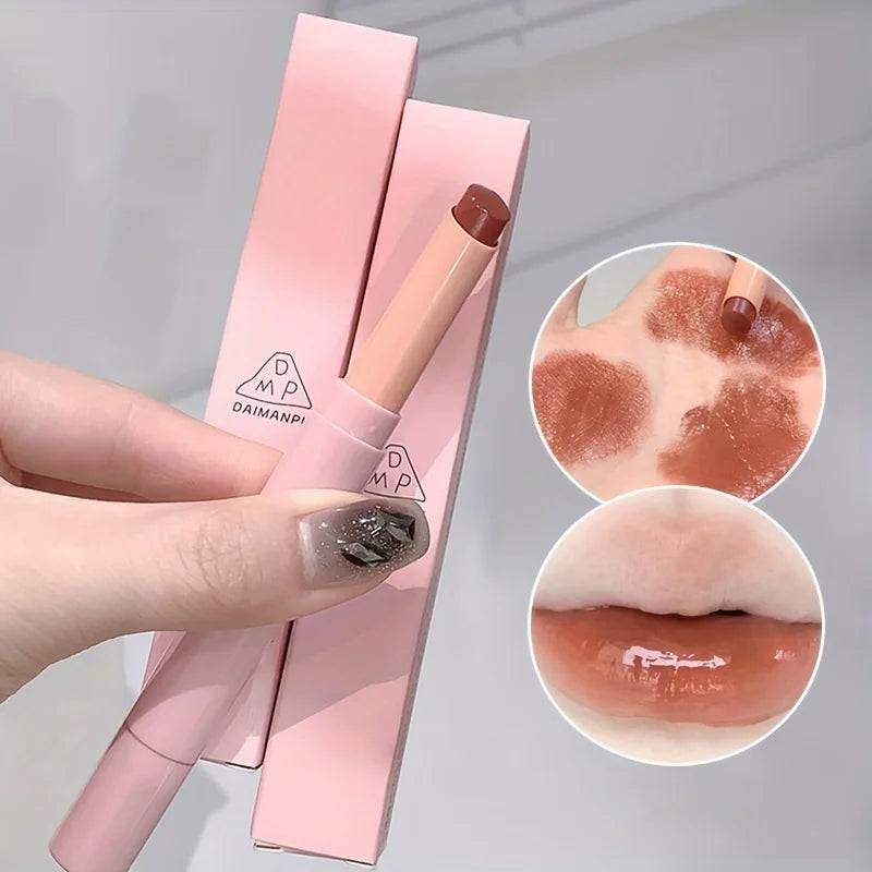 Rouge à Lèvres Hydratant – Fini Miroir, Waterproof, Longue Tenue, Teintes Rosées, Tous Types de Peau
