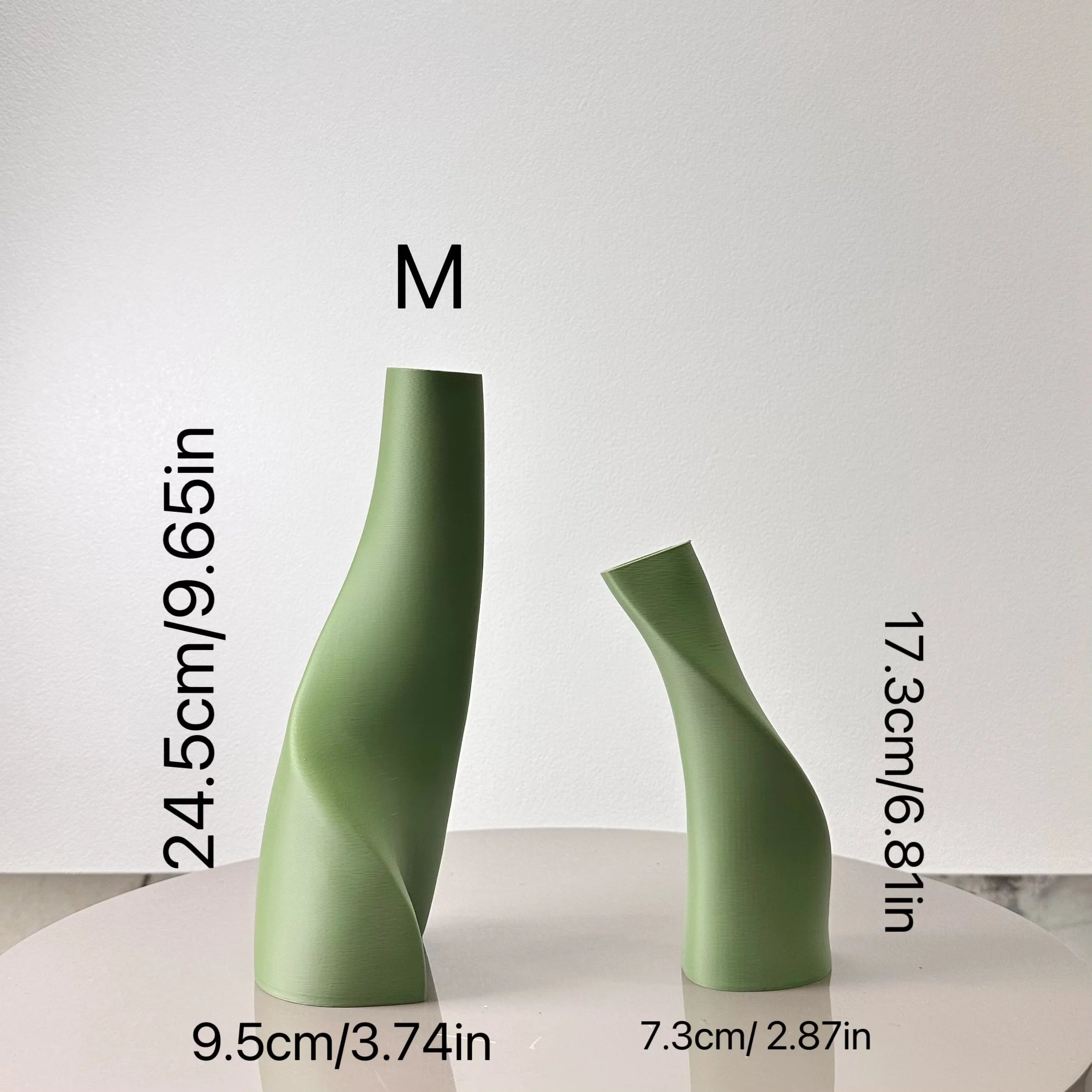 2-Piece Modern Double Vase Set – Creative Decorative Flower Vases for Home Decor