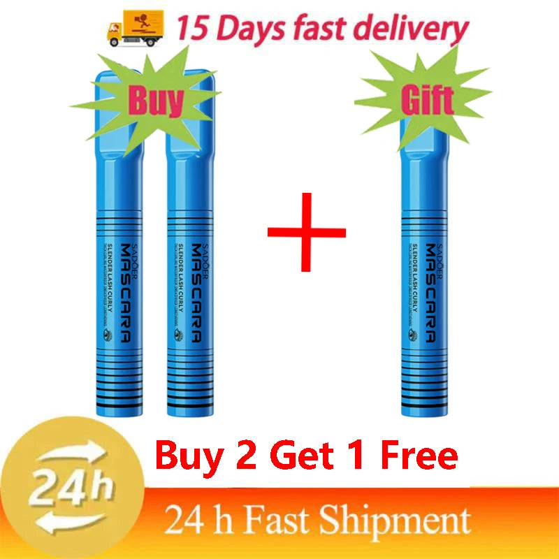 Mascara 5D waterproof allongeant cils noir fibres de soie maquillage femme nouveau coréen