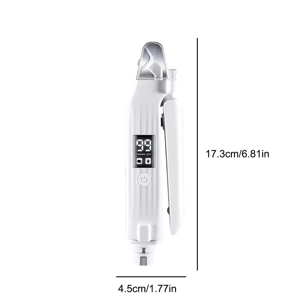 2-in-1 Electric Pet Nail Trimmer & Grinder with LED Light for Dogs & Cats