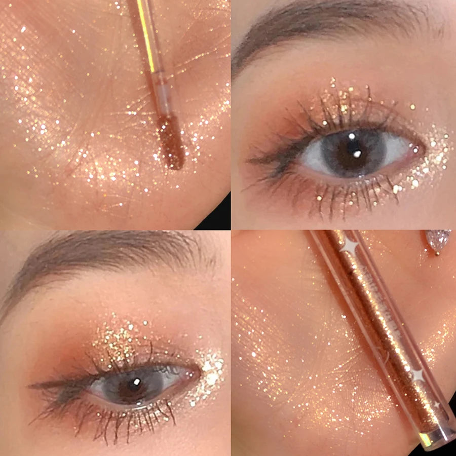 **« Fard à paupières liquide – Haute pigmentation, waterproof et pailleté »**