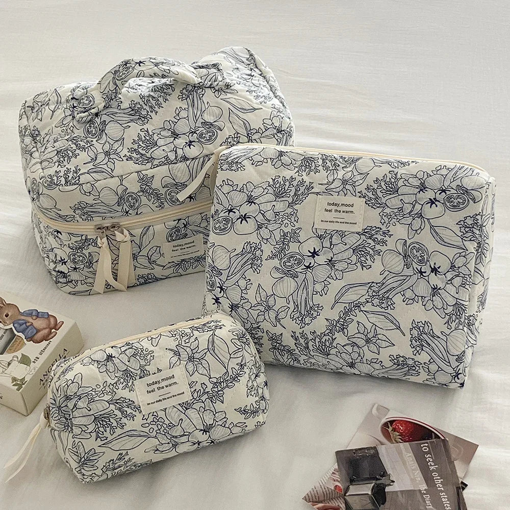 Floral Cosmetic Travel Bag