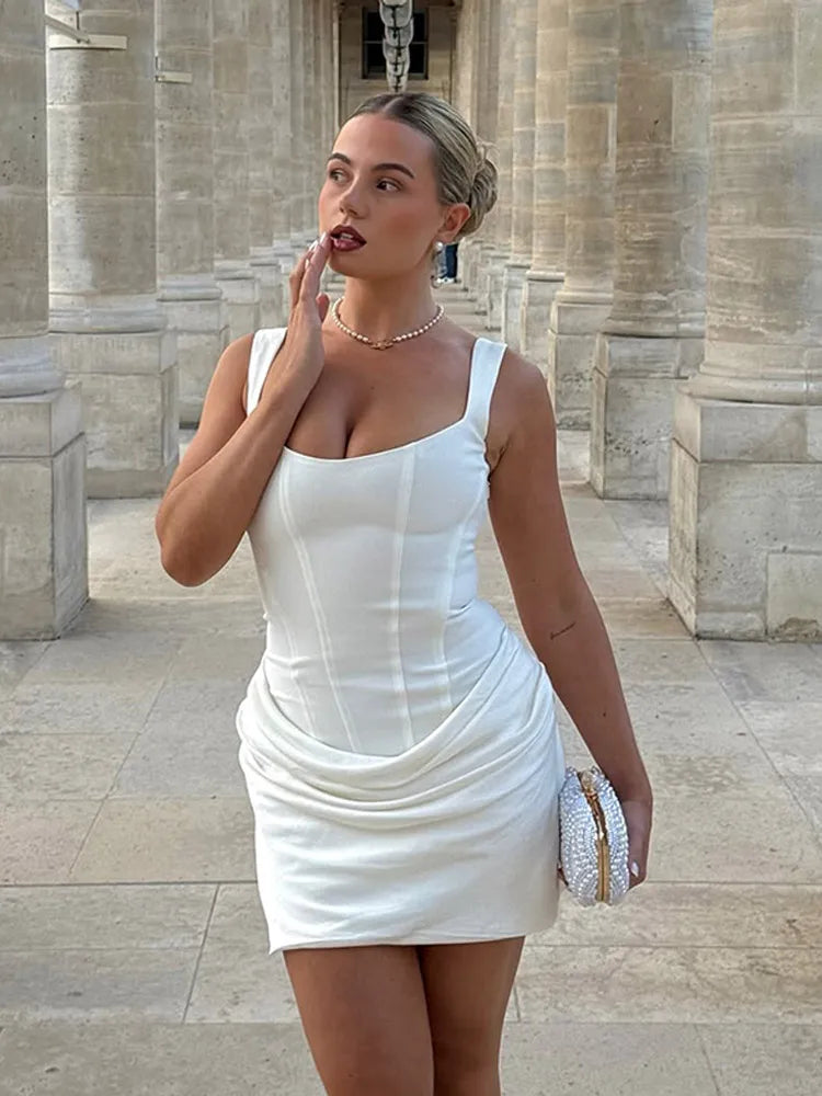 Robe Longue Femme en Maille Transparente – Sans Manches, Coupe Slim