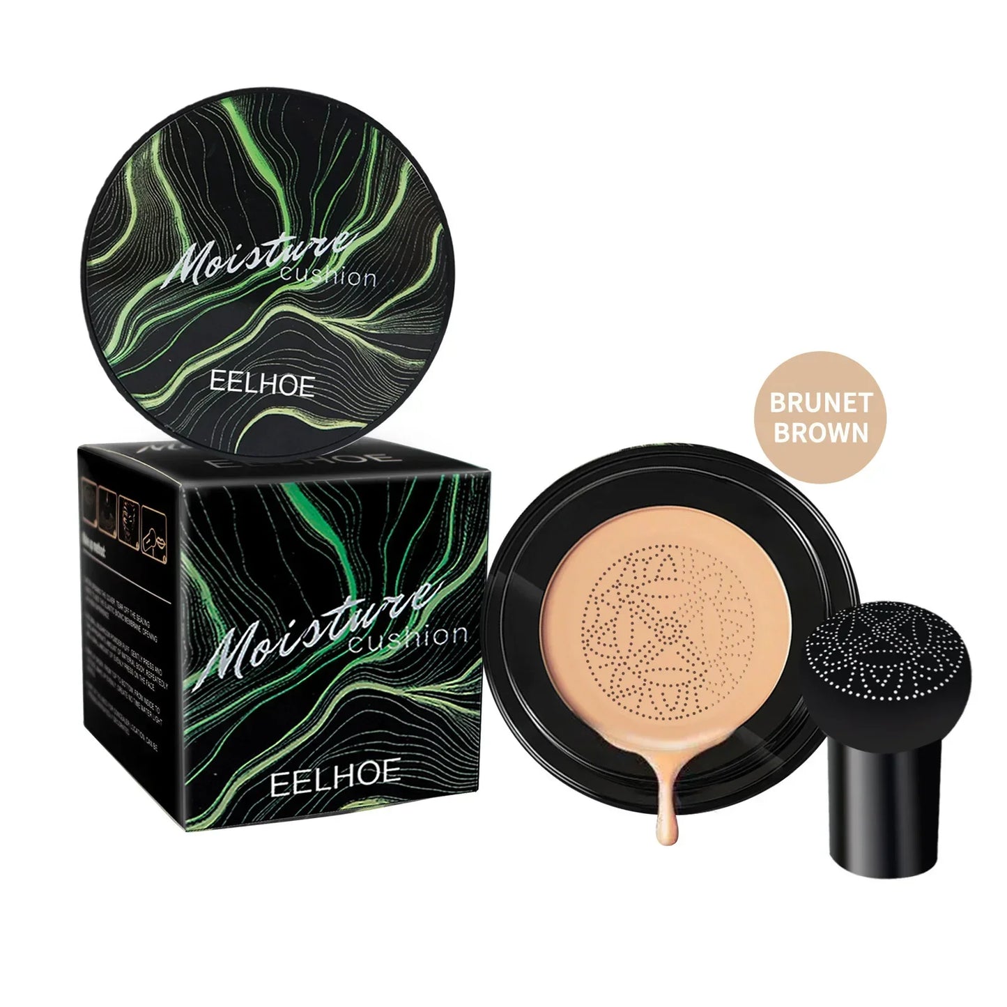 Magic Foundation CC Cream Coussin Air Tête de Champignon – Correcteur, Hydratant, Waterproof, Base de Maquillage pour le Visage