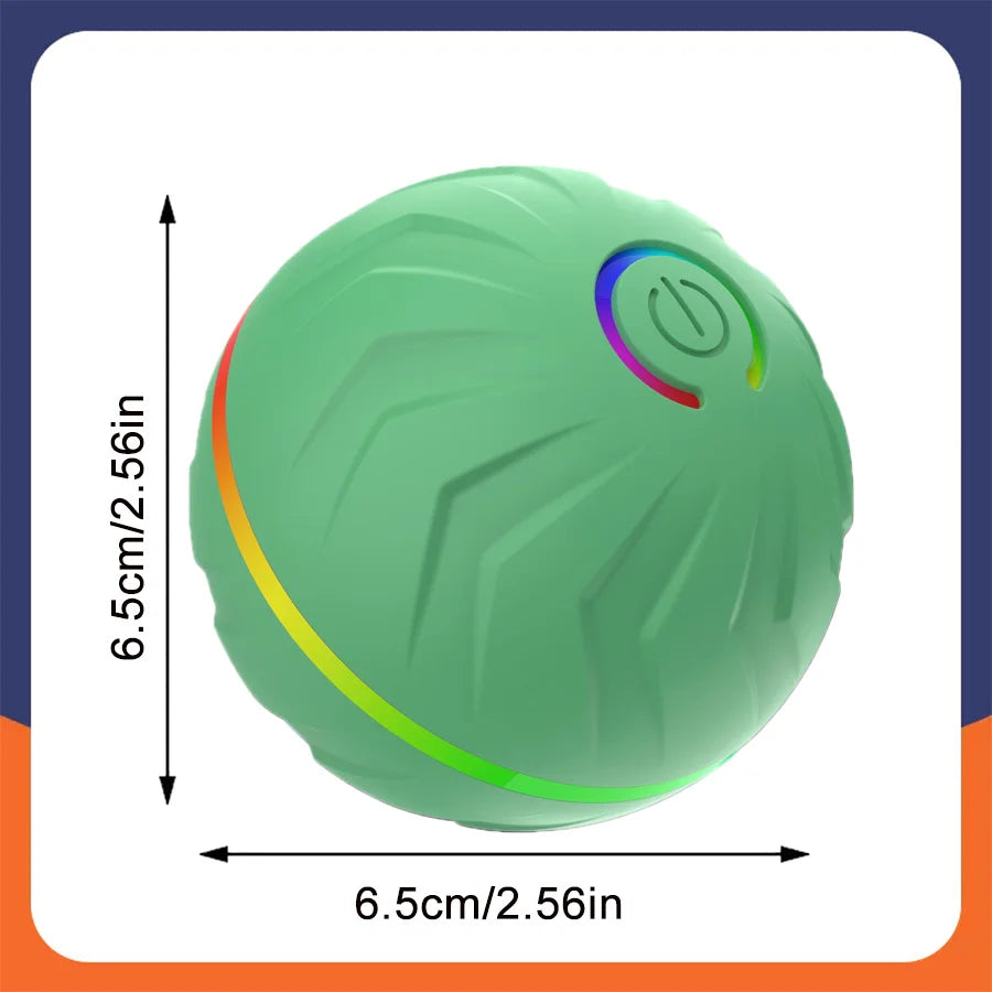 Smart Automatic Rolling Dog Ball – USB Rechargeable Interactive Pet Toy