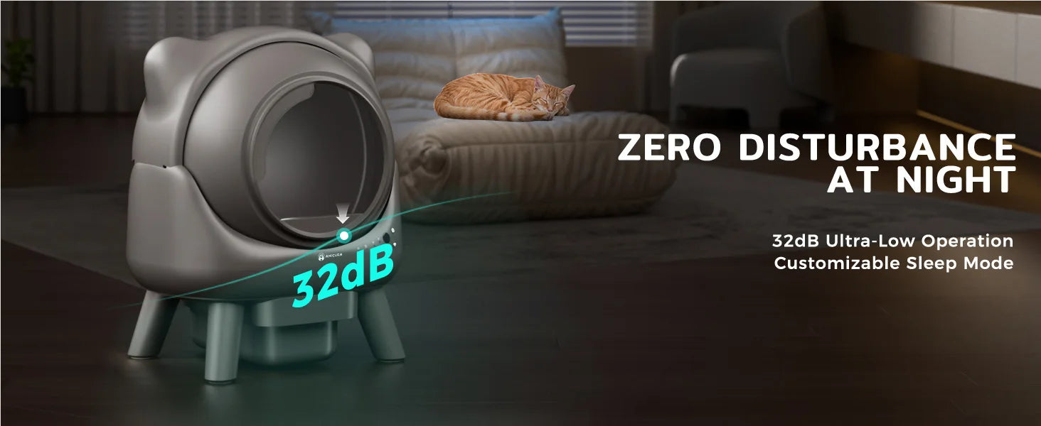 80L Smart Self-Cleaning Cat Litter Box – Automatic App-Controlled Litter Box