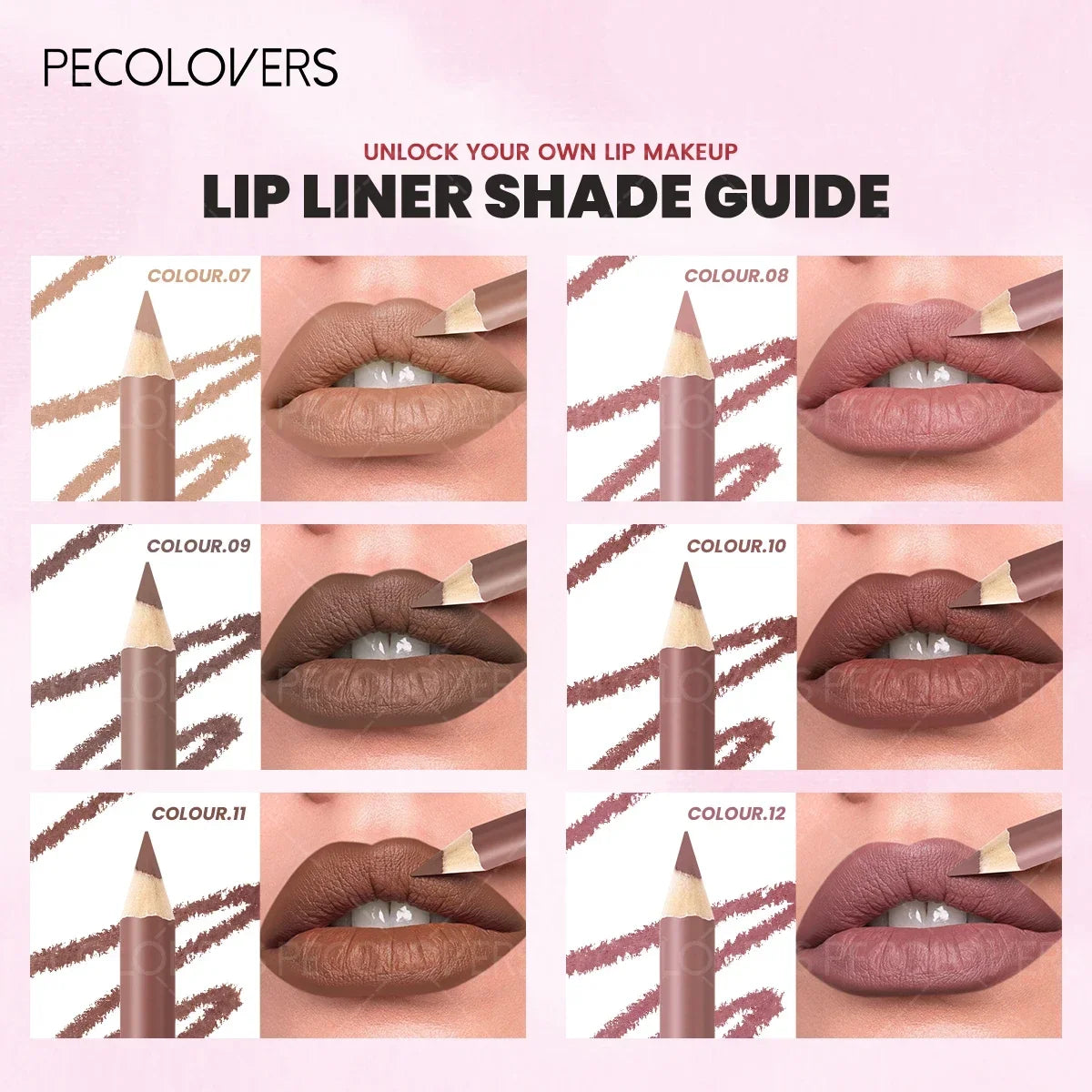 1 Pièce Crayon à Lèvres Mat – Glisse Facile, Longue Tenue, Couleurs Variées, Idéal Halloween et Noël