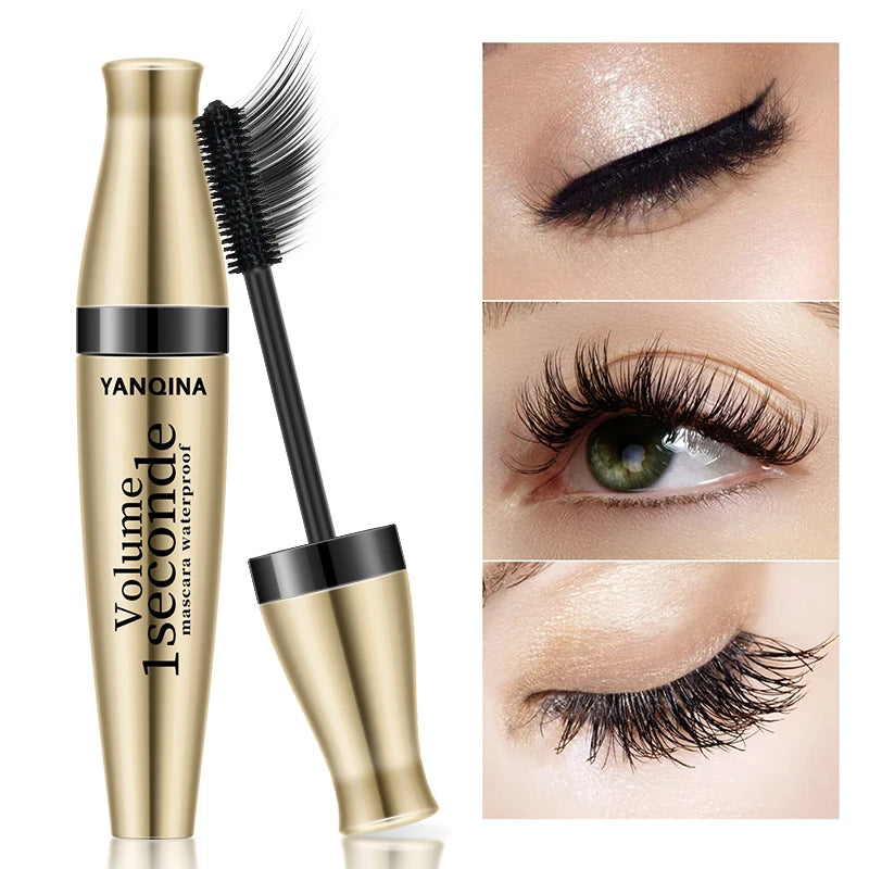 **« Mascara 3D waterproof – Recourbant, fibres noires et longue tenue »**