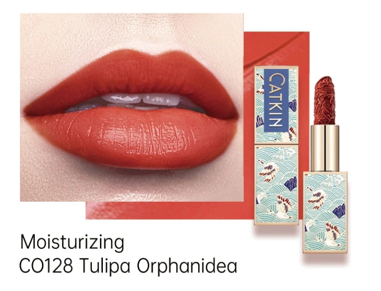 Rouge à Lèvres Velours Mat – Hydratant, Fini Satin, Longue Tenue, Texture Lisse et Crémeuse