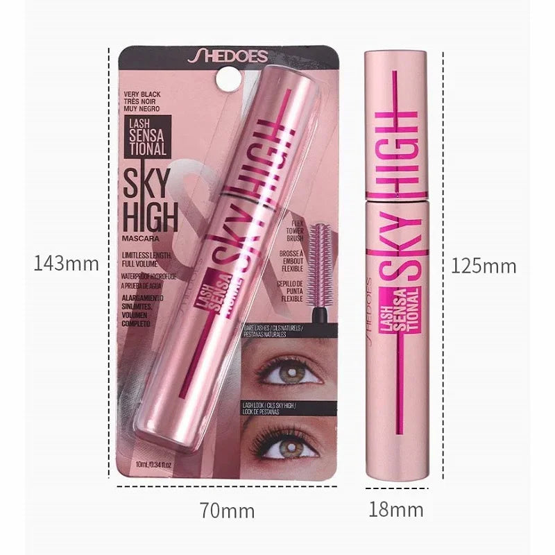 Mascara 4D allongeant waterproof épais recourbant cils noirs extensions naturels longue tenue