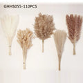 120PCS Pampas Bunny Tail Grass Bouquet – Boho Dried Artificial Flower Set