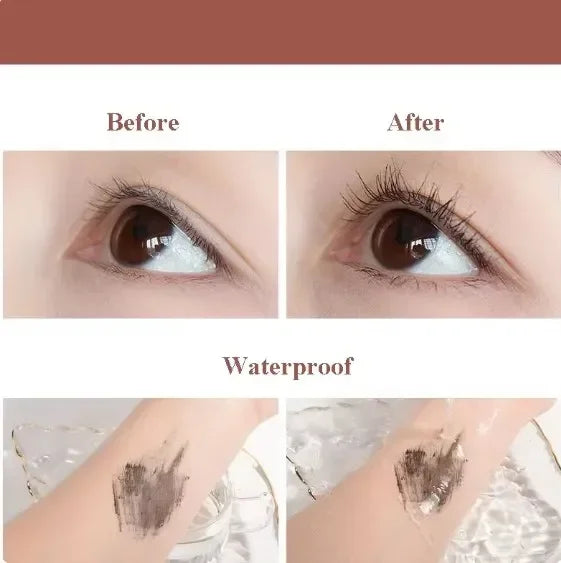 Mascara coréen taille normale noir et marron allongeant cils volume extra waterproof cils naturels professionnel femme