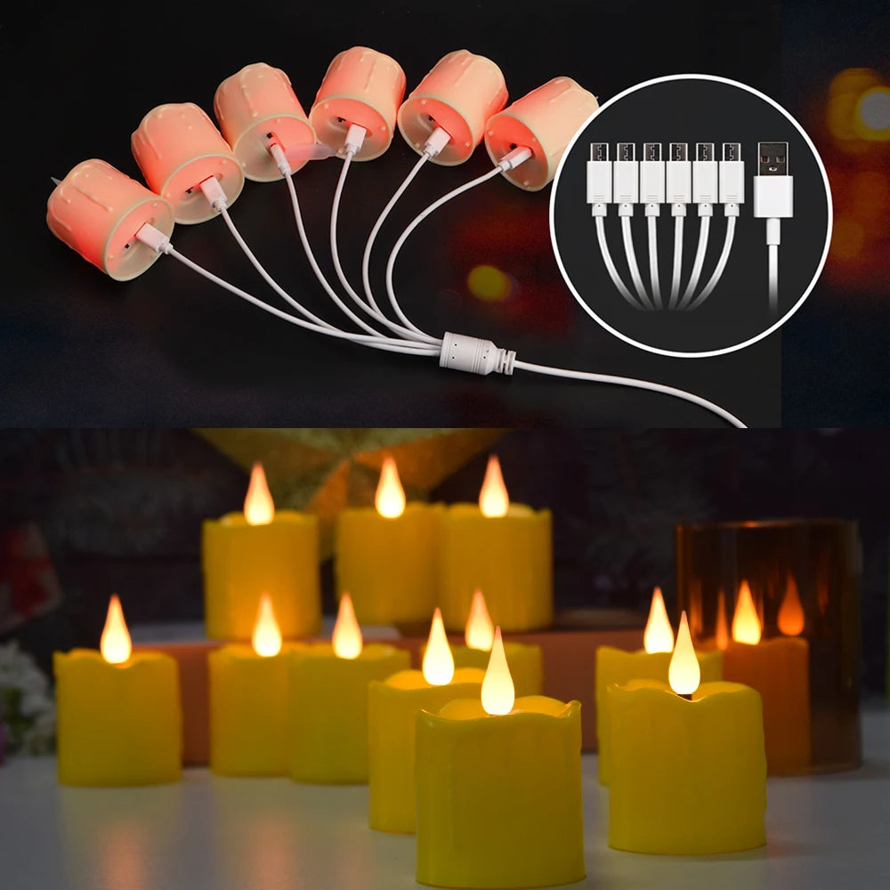 Rechargeable Waterproof LED Candles – Flameless Remote-Control Tea Lights for Home Decor